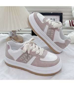 2024 New Korean Design Platform Sneakers Casual Shoes Women Fashion Little White Shoes Girl Walking Shoes