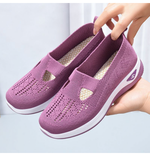 2024 New Sneakers Breathable Sneakers Sport Casual Women Single Shoe Mesh Shoes