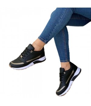 2025 Hot Sale Women Height Increasing Printed Casual Canvas Shoes Flat Chunky Shoes For ladies