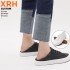 Wholesale New Solid Color Custom Logo White PU Slip On Low Top Unisex Walking Style Shoes For Women New Style