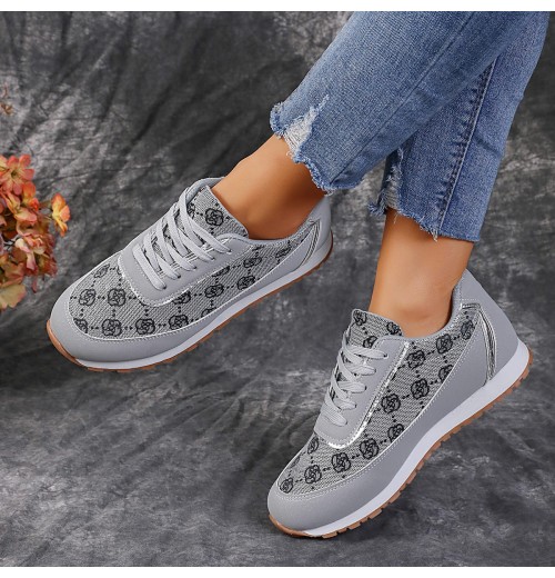 New Design Canvas Trending Versatile Women Casual Shoes Microfiber Leather Sneaker Shoes